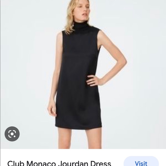 Club Monaco Black sleeveless dress size 0 - Picture 4 of 4